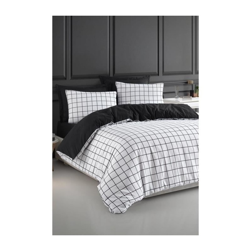 Parure de lit - 1 housse de couette 220 x 240 cm + 2 taies d'oreiller Parure de lit - 1 housse de couette 220 x 240 cm + 2 taies d'oreiller