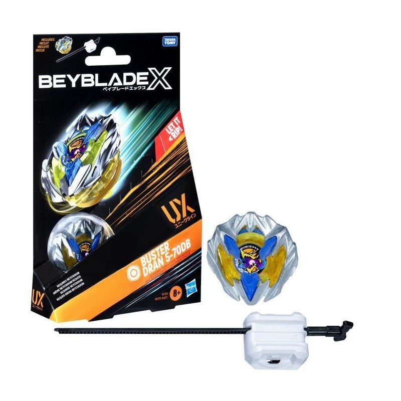 Beyblade X, Starter Pack Buster Dran 5-70DB UX avec toupie de type end