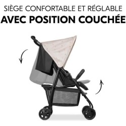HAUCK - Poussette canne - SPORT - Pliable & inclinable - Capote Pare-S
