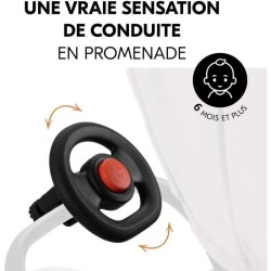 Volant pour poussette - HAUCK - Avec Klaxon - Des 6 mois - Noir
