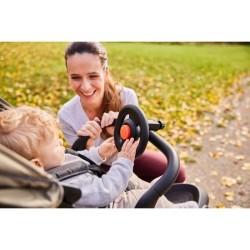 Volant pour poussette - HAUCK - Avec Klaxon - Des 6 mois - Noir