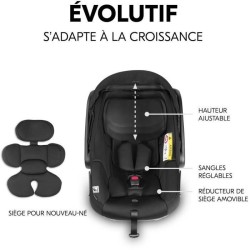Siege auto - HAUCK - DRIVE N CARE - Groupe 0+ - I-Size - Réducteur -