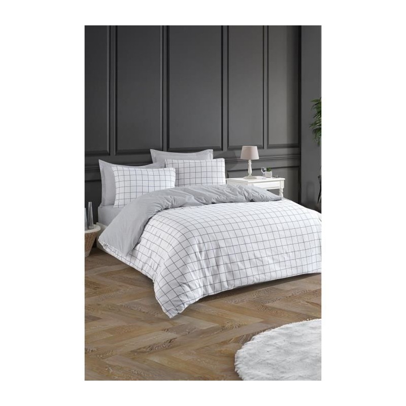 Parure de lit - 1 housse de couette 220 x 240 cm + 2 taies d'oreiller Parure de lit - 1 housse de couette 220 x 240 cm + 2 taies d'oreiller