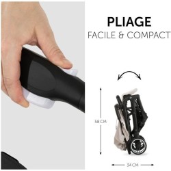 HAUCK - Poussette compacte - TRAVEL N CARE - 4 roues - Pliage a 1 main