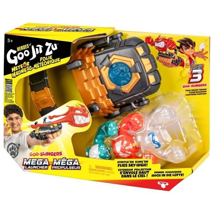 Mega lanceur - Jeu de tir - HERoeS OF GOO JIT ZU - 3 Goo Slingers Mega lanceur - Jeu de tir - HERoeS OF GOO JIT ZU - 3 Goo Slingers