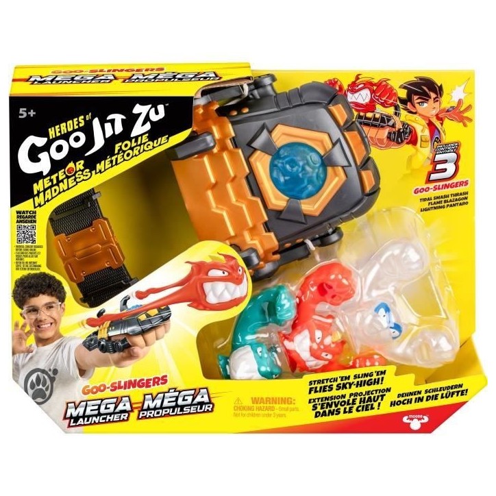 Mega lanceur - Jeu de tir - HERoeS OF GOO JIT ZU - 3 Goo Slingers Mega lanceur - Jeu de tir - HERoeS OF GOO JIT ZU - 3 Goo Slingers