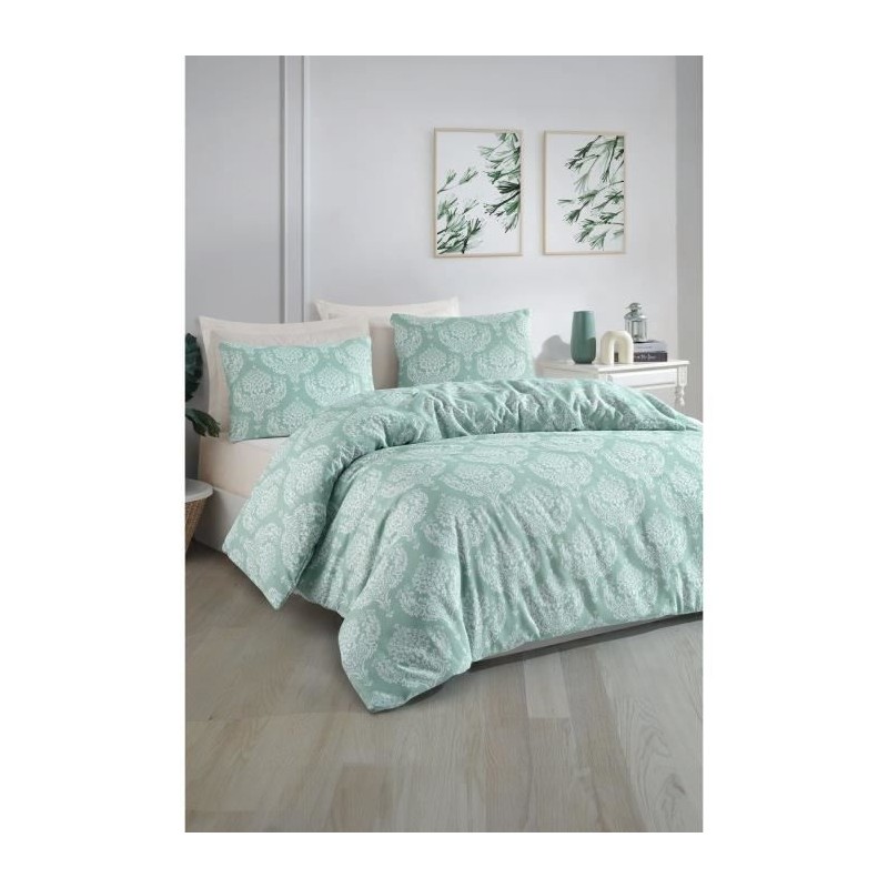 Parure de lit - 1 housse de couette 220 x 240 cm + 2 taies d'oreiller