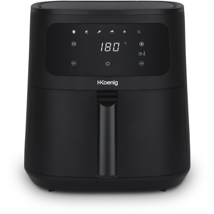 Friteuse sans huile HKoeNIG - FRY840 - Capacité 4L - 6 programmes de cuisson - 1300W Friteuse sans huile HKoeNIG - FRY840 - Capacité 4L - 6 programmes de cuisson - 1300W