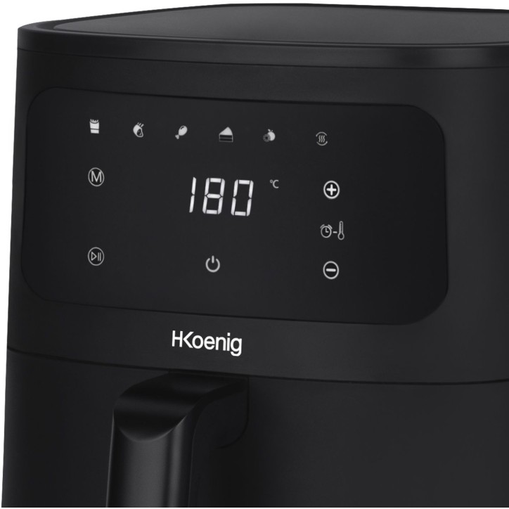 Friteuse sans huile HKoeNIG - FRY840 - Capacité 4L - 6 programmes de cuisson - 1300W Friteuse sans huile HKoeNIG - FRY840 - Capacité 4L - 6 programmes de cuisson - 1300W
