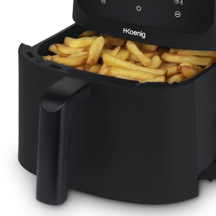 Friteuse sans huile HKoeNIG - FRY840 - Capacité 4L - 6 programmes de cuisson - 1300W Friteuse sans huile HKoeNIG - FRY840 - Capacité 4L - 6 programmes de cuisson - 1300W