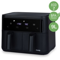 Friteuse sans huile HKoeNIG - FRY900 - Capacité 9L - Double cuve 4,5L