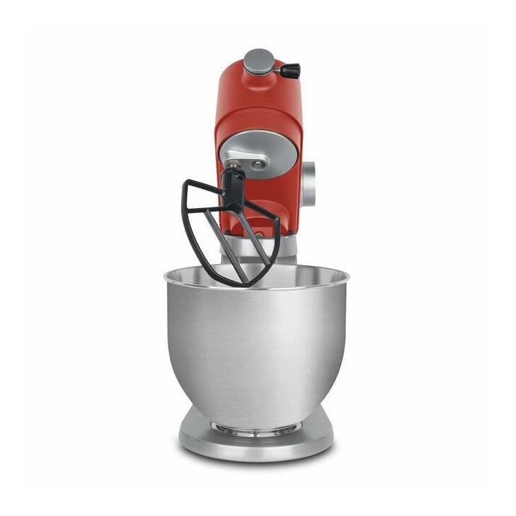 Robot pâtissier - HKoeNIG - KM124 - 5L - 8 vitesses - Rouge mat et argent