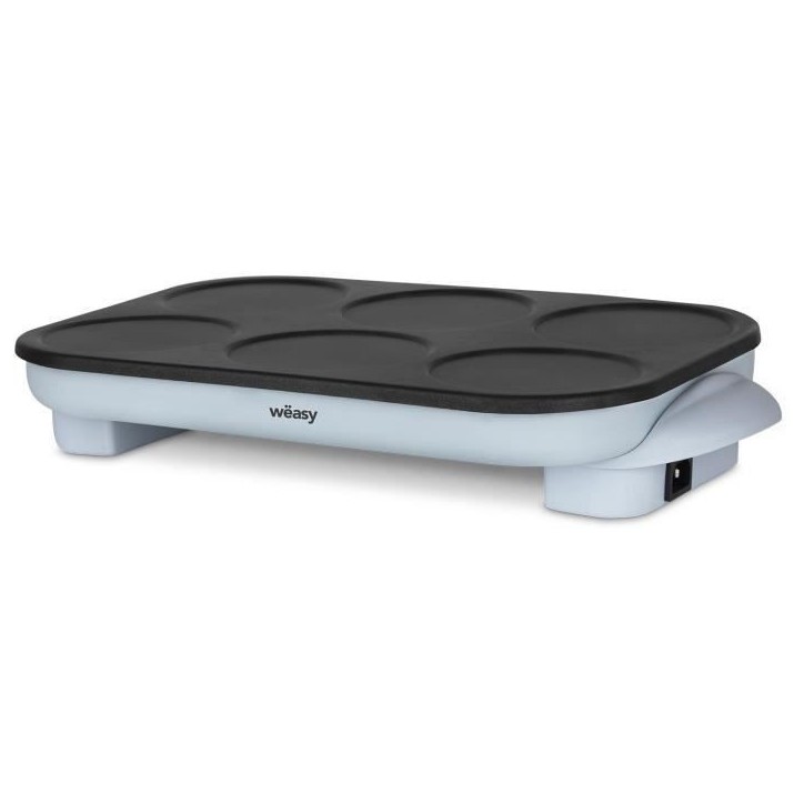 Crepiere WEASY - GOO60 - Crepes et Pancakes - 6 emplacements - Revetement anti-adhésif - Température jusqu'a 240°C - 1500W Crepiere WEASY - GOO60 - Crepes et Pancakes - 6 emplacements - Revetement anti-adhésif - Température jusqu'a 240°C - 1500W