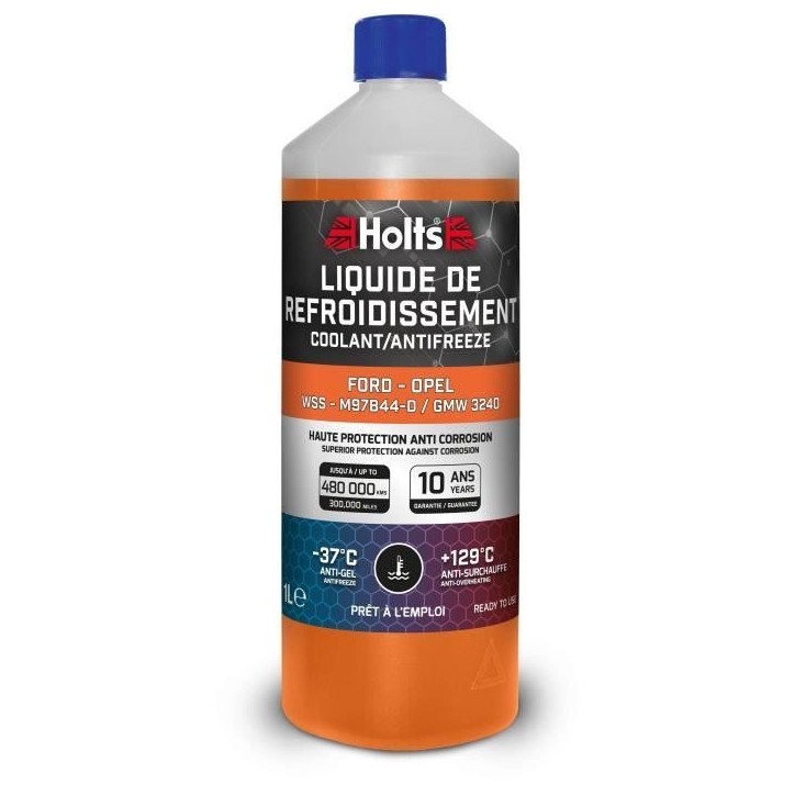 Liquide de Refroidissement - HOLTS - HAFR0009B - Dédié Ford / Opel WSS - M97B44-D / GMW 3240 1L