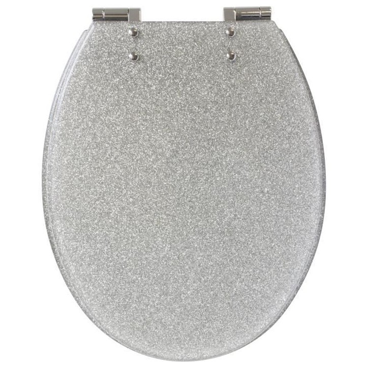 Abattant WC - GELCO DESIGN - Frein de chute magnétique - Gris pailleté Abattant WC - GELCO DESIGN - Frein de chute magnétique - Gris pailleté