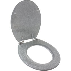 Abattant WC - GELCO DESIGN - Frein de chute magnétique - Gris paillet