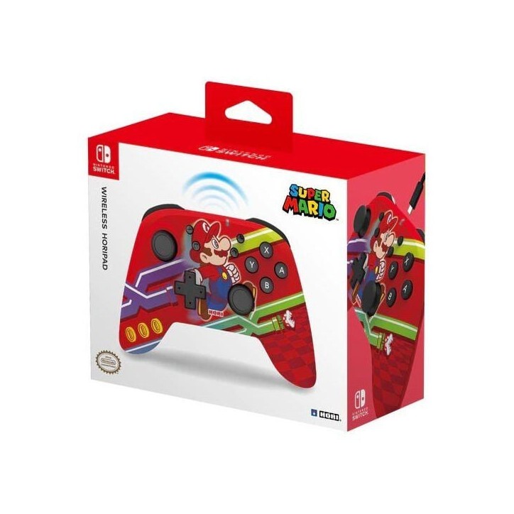 Gamepad - Hori - Horipad - Sans fil - Rouge - Autonomie 15h Gamepad - Hori - Horipad - Sans fil - Rouge - Autonomie 15h