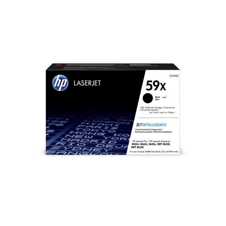 Cartouche de toner noir HP 59X grande capacité authentique (CF259X) pour LaserJet Pro M304/M404/MFP M428