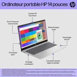 PC Portable HP 14-ep0058nf - Windows 11 - 14 FHD - Core i5-1334U - RAM