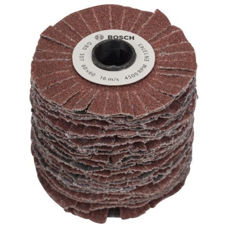 Rouleau flexible PRR 60mm G80 - BOSCH - Ponçage bois, métal et matie