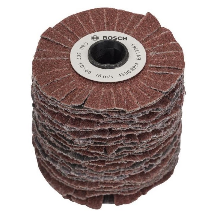 Rouleau flexible PRR 60mm G80 - BOSCH - Ponçage bois, métal et matiere synthétique