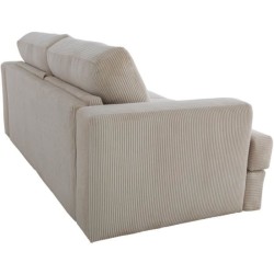 Canapé convertible express - 3 places - IGOR - Tissu velours côtelé