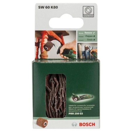 Rouleau flexible PRR 60mm G80 - BOSCH - Ponçage bois, métal et matiere synthétique