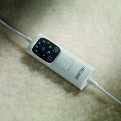 Surmatelas Chauffant - Imetec - 1 Place 100% Laine et Mérinos, 150 x