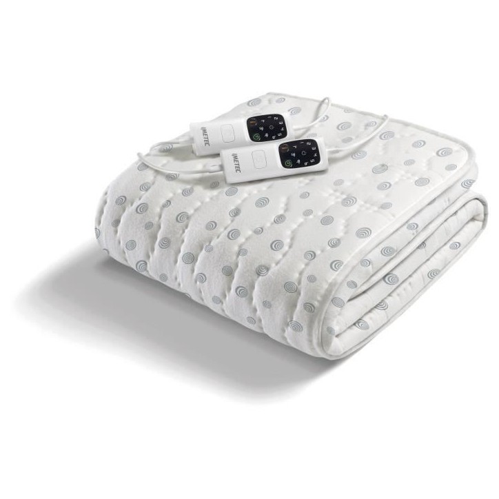 Surmatelas Chauffant - Imetec - 2 Places Adapto, 150x160 cm - 6 Températures Chauffage Rapide - 100% Coton - Température Const Surmatelas Chauffant - Imetec - 2 Places Adapto, 150x160 cm - 6 Températures Chauffage Rapide - 100% Coton - Température Const