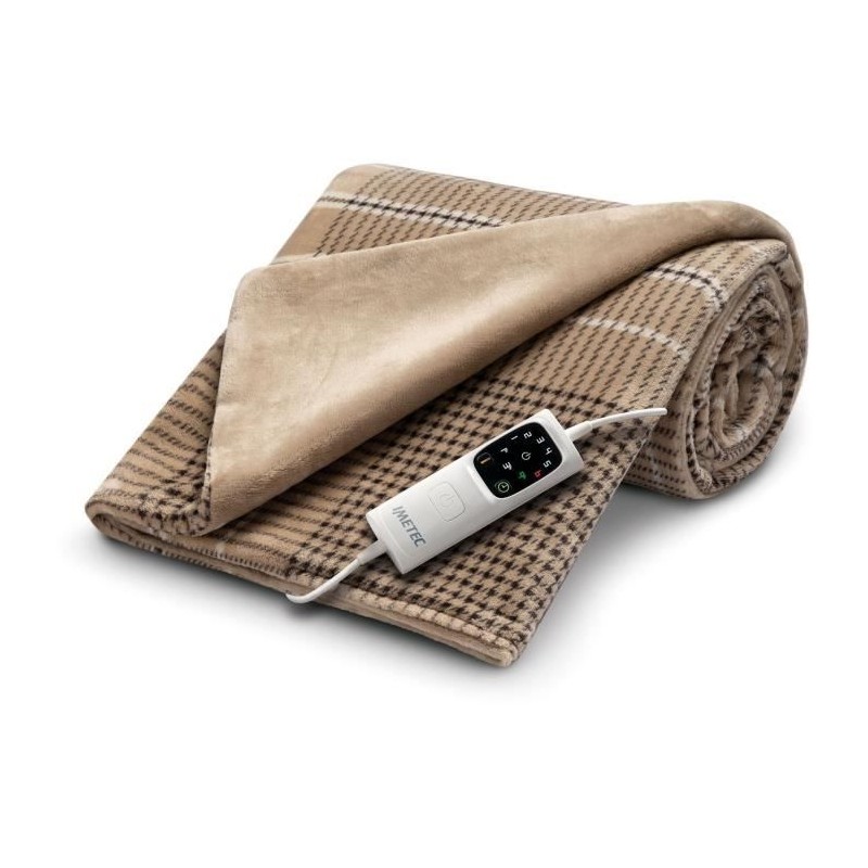Couverture Chauffante - Imetec - Plaid chauffant 180x140 cm - 6 Tempé