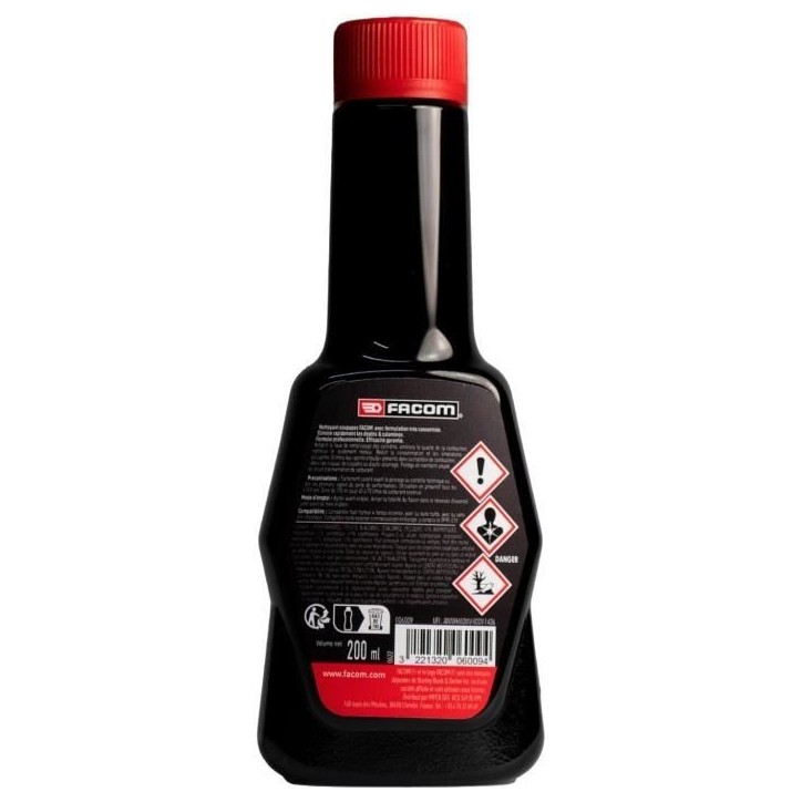 Nettoyant soupapes & haut moteur 200ml essence 4 temps - FACOM - Formule concerntrée - Elimine les depots
