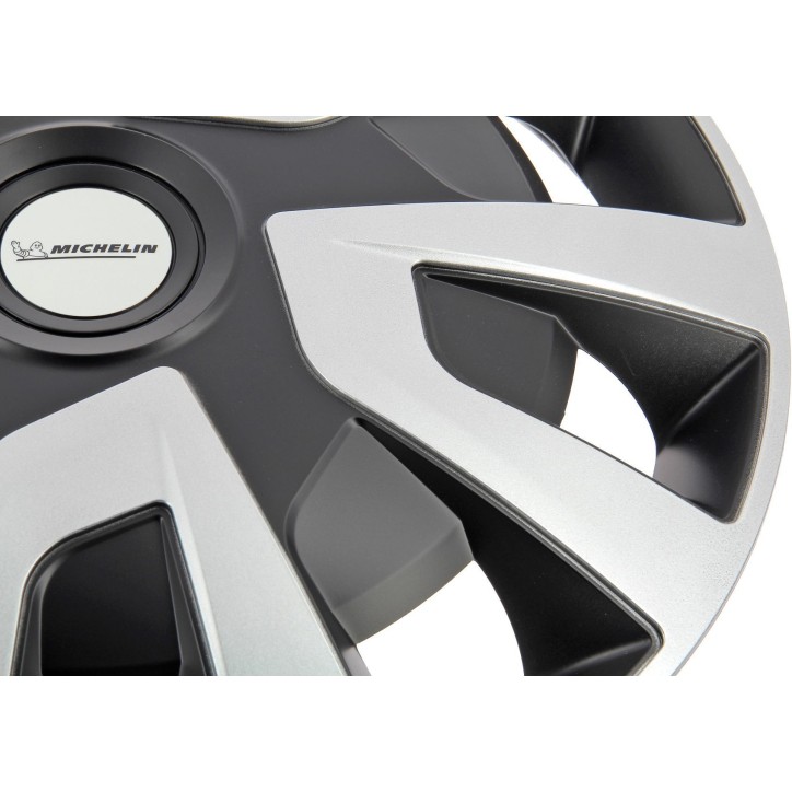 4 enjoliveurs 15 - MICHELIN - spécial utilitaires et camping-car -NVS : pastille réfléchissante pour visibilité de nuit 4 enjoliveurs 15 - MICHELIN - spécial utilitaires et camping-car -NVS : pastille réfléchissante pour visibilité de nuit