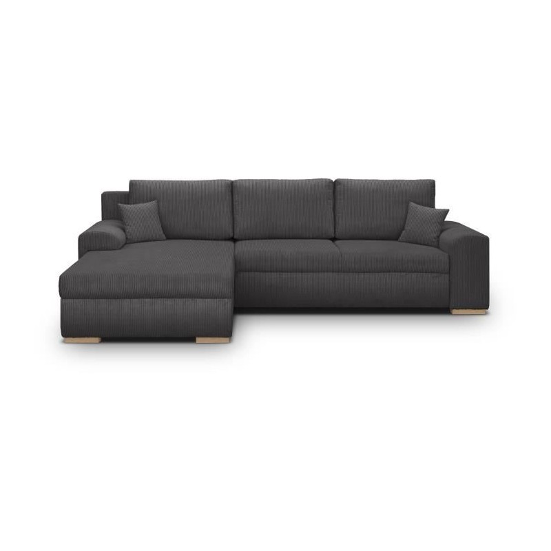 Canapé d'angle convertible - 5 places - INDIAN - Tissu velours côtel Canapé d'angle convertible - 5 places - INDIAN - Tissu velours côtel