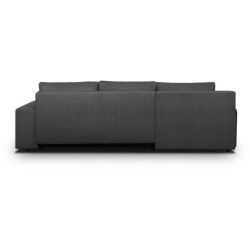 Canapé d'angle convertible - 5 places - INDIAN - Tissu velours côtel