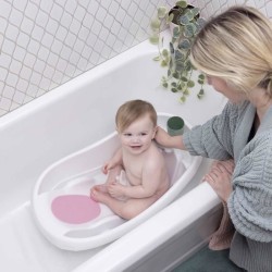 INGENUITY Baignoire bébé évolutive Deluxe rose, de la naissance jus