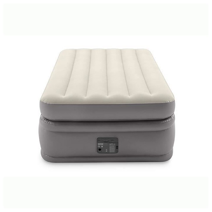 INTEX Matelas PRIME COMFORT FIBER TECH 99x191 - Gonflable - Fermeté réglable - 51 cm - Electrique - 1 personne INTEX Matelas PRIME COMFORT FIBER TECH 99x191 - Gonflable - Fermeté réglable - 51 cm - Electrique - 1 personne