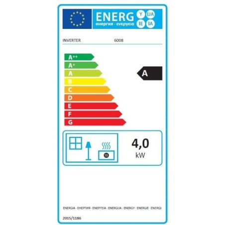INVERTER 6008 - Poele a pétrole électronique 4000 Watts - Fonction ECO - Programmation 24H - Détecteur de CO2 - Sécurité En