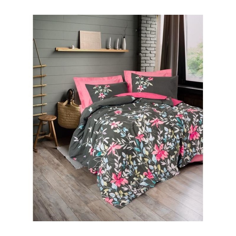 Parure de lit - 1 housse de couette 220 x 240 cm + 2 taies d'oreiller Parure de lit - 1 housse de couette 220 x 240 cm + 2 taies d'oreiller