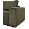 Canapé convertible 3 places - JOSH - Tissu Lincoln Kaki - Coffre de r Canapé convertible 3 places - JOSH - Tissu Lincoln Kaki - Coffre de r
