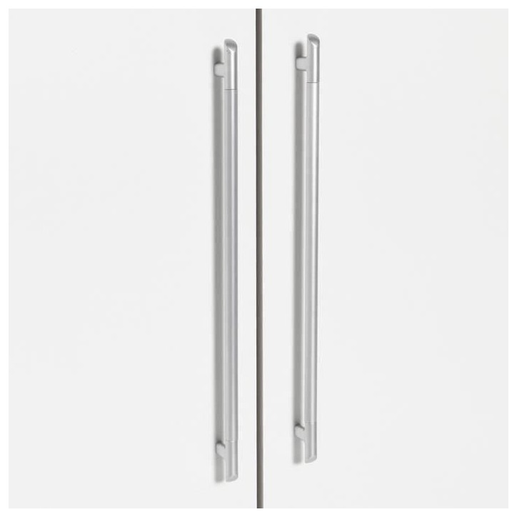 Armoire 4 portes battantes + 6 tiroirs - Chene et blanc - L 206 x P 60 x H 200 cm - JUPITER Armoire 4 portes battantes + 6 tiroirs - Chene et blanc - L 206 x P 60 x H 200 cm - JUPITER