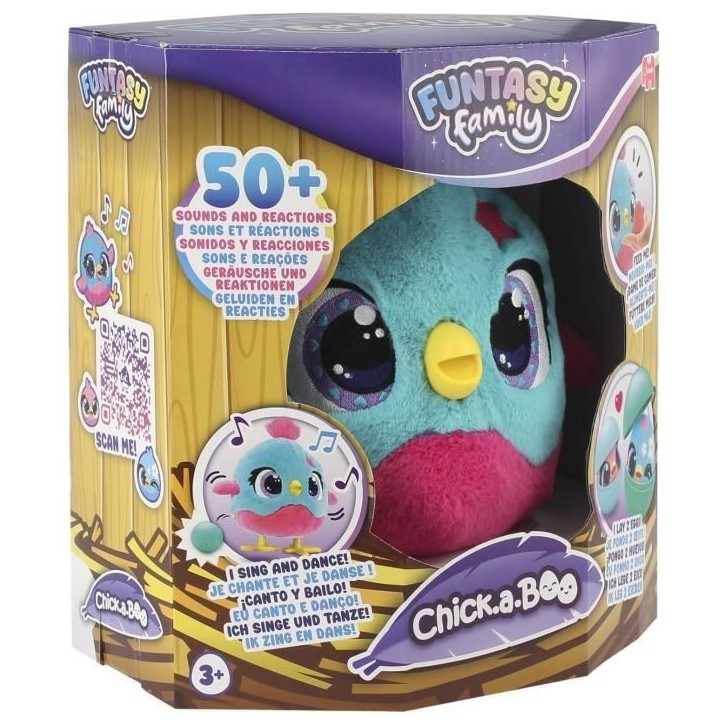 Chick-A-Boo - Peluche intéractive - JUMBO - FUNTASY FAMILY - Des 3 ans Chick-A-Boo - Peluche intéractive - JUMBO - FUNTASY FAMILY - Des 3 ans