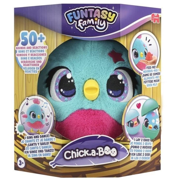 Chick-A-Boo - Peluche intéractive - JUMBO - FUNTASY FAMILY - Des 3 ans Chick-A-Boo - Peluche intéractive - JUMBO - FUNTASY FAMILY - Des 3 ans