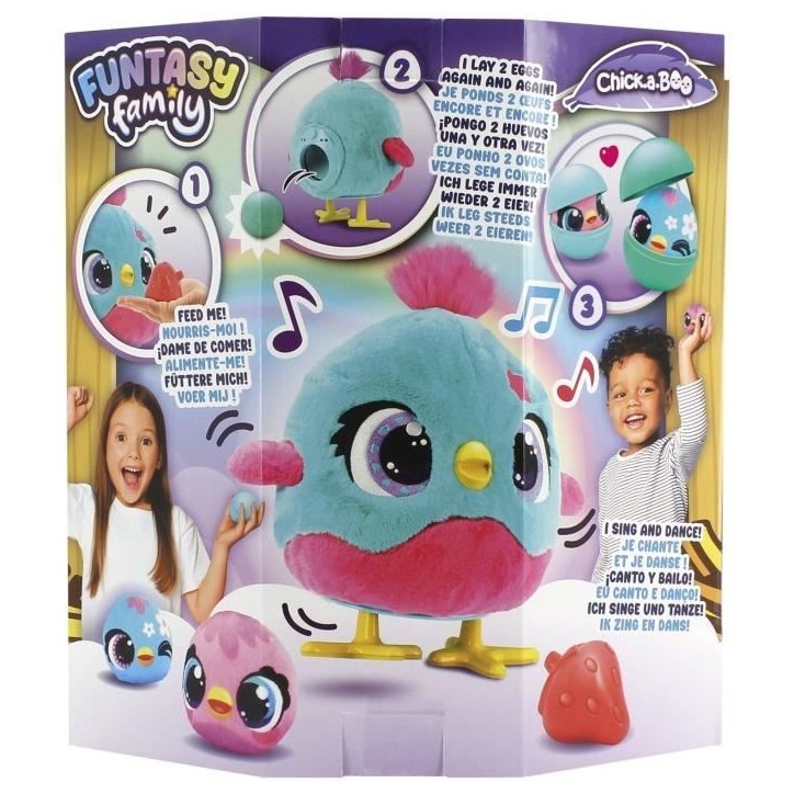 Chick-A-Boo - Peluche intéractive - JUMBO - FUNTASY FAMILY - Des 3 ans Chick-A-Boo - Peluche intéractive - JUMBO - FUNTASY FAMILY - Des 3 ans