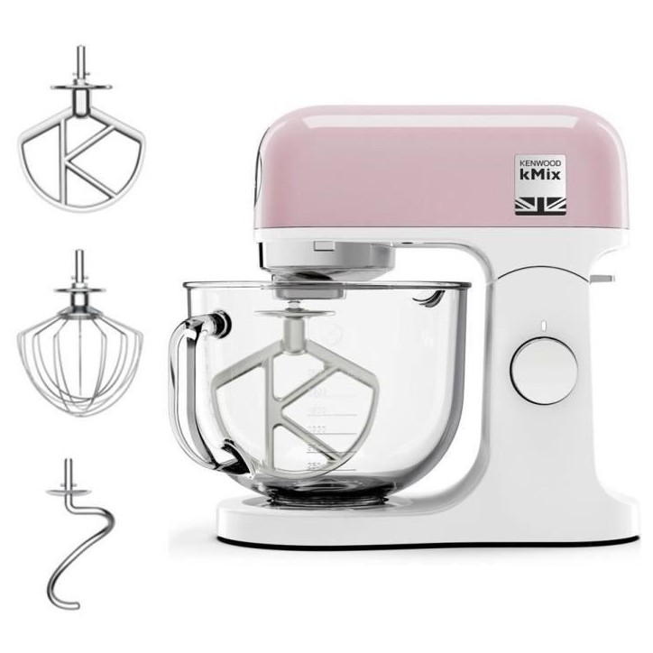Robot pâtissier multifonction kMix KENWOOD KMX754PP - Moteur professionnel 1000W - 2 sorties pour accessoires - Bol en verre 5L Robot pâtissier multifonction kMix KENWOOD KMX754PP - Moteur professionnel 1000W - 2 sorties pour accessoires - Bol en verre 5L