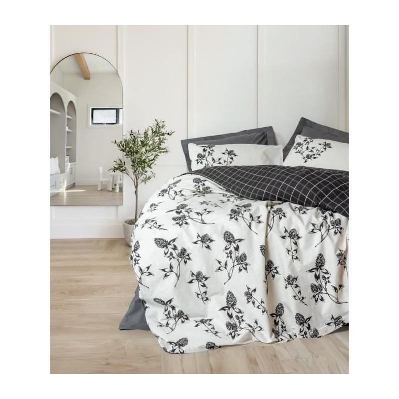 Parure de lit - 1 housse de couette 220 x 240 cm + 2 taies d'oreiller Parure de lit - 1 housse de couette 220 x 240 cm + 2 taies d'oreiller