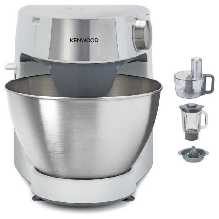 Robot patissier multifonction KENWOOD Prospero KHC291A.H0WH - Blender, Bol multifonction, 3 disques, Presse agrumes Bol inox Robot patissier multifonction KENWOOD Prospero KHC291A.H0WH - Blender, Bol multifonction, 3 disques, Presse agrumes Bol inox