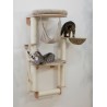Arbre a chat mural - H. 138 cm - Dolomit Grappa Pro - KERBL - Taupe