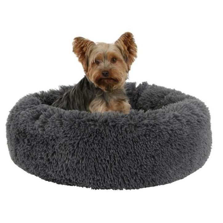 Corbeille - KERBL - Fluffy - Ø60 x 18 cm - Gris