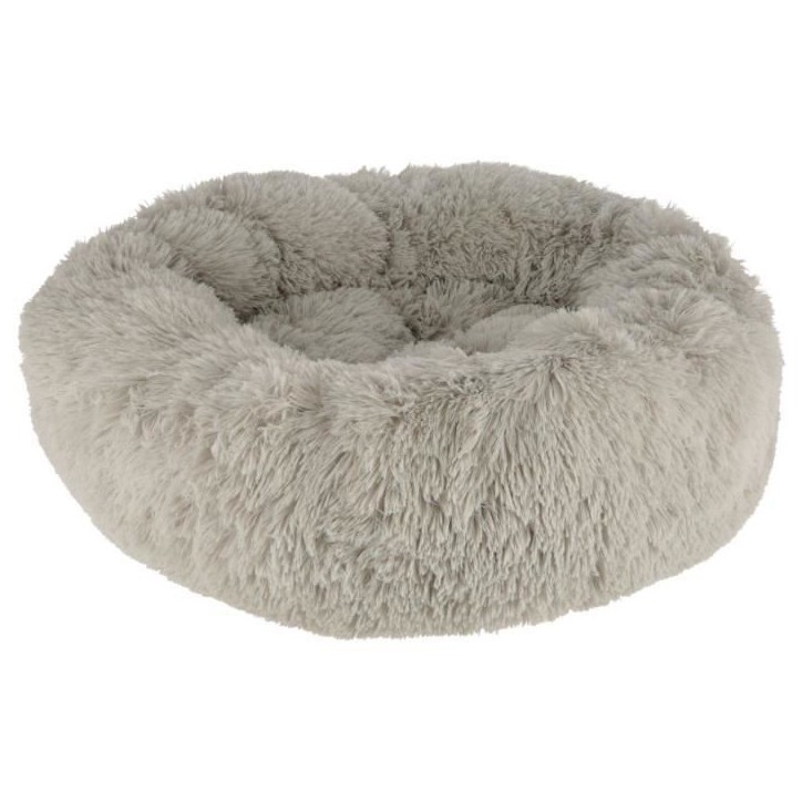 Corbeille - KERBL - Fluffy - Ø60 x 18 cm - Gris clair