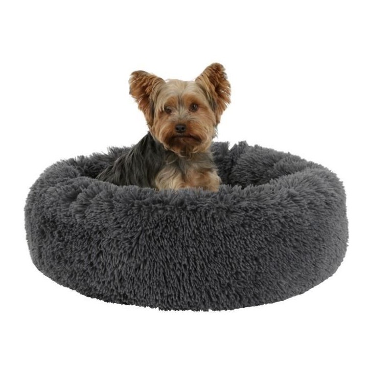 Corbeille - KERBL - Fluffy - Ø76 x 19 cm - Gris clair